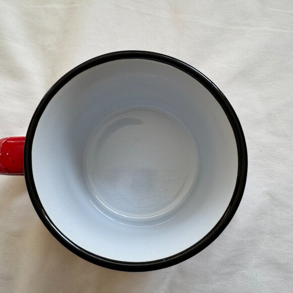 EUC Red "Uplift Someone" Ceramic Coffee Mug, With White & Black Speckles - Picture 4 of 6